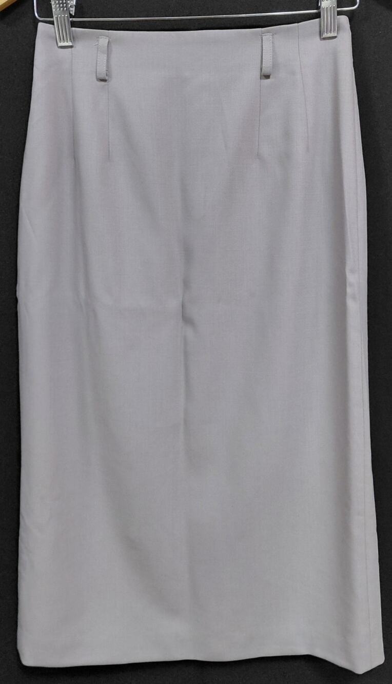 Talbots PETITES Talbots Wool Blend Pencil Skirt Gray Women Solid Lined P Size 2